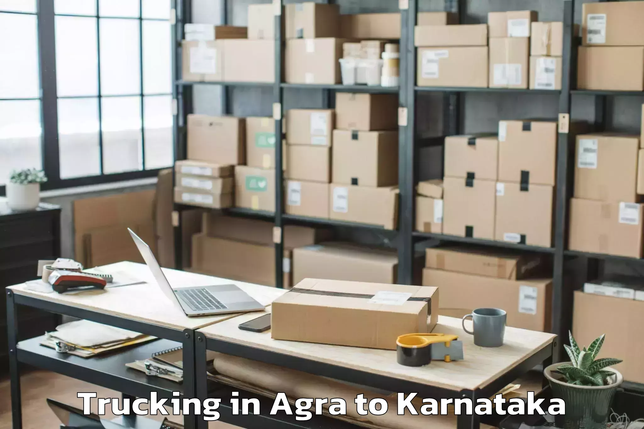 Leading Agra to Harpanahalli Trucking Provider